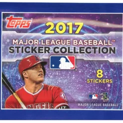 Deals 😀 MLB Topps 2017 ⚾ Baseball Sticker Collection Pack ✨