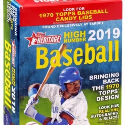 Cheapest 🔔 MLB Topps 2019 Heritage High Number ⚾ Baseball Trading Card HANGER Box [35 Cards] ✔️