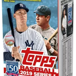 Promo 🔥 MLB Topps 2019 Series 1 ⚾ Baseball Trading Card BLASTER Box [7 Packs + 1 Patch Card] 🛒