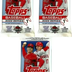 Cheapest 💯 MLB Topps 2022 Series 1 ⚾ Baseball LOT of 3 Trading Card VALUE Packs [36 Cards Per Pack] ❤️