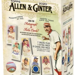 Deals 🔔 MLB Topps 2020 Allen & Ginter ⚾ Baseball Trading Card BLASTER Box [8 Packs] 🧨
