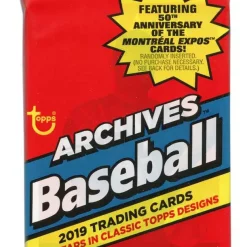 Buy 👍 MLB Topps 2019 Archives ⚾ Baseball Trading Card VALUE Pack [18 Cards] 😍