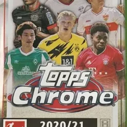 Budget 🛒 UEFA Topps 2020-21 Chrome Bundesliga Trading Card Hobby Soccer Pack [4 Cards] ✨