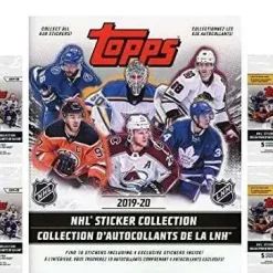 Best deal 🔔 NHL Topps 2019-20 Hockey Sticker Collection Album & 10 Sticker Packs Bundle [Sticker Collection Album & 10 Sticker Packs (60 total tickers)] 🛒