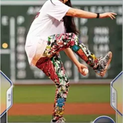 Deals 🔥 MLB Topps Now 2022 Steve Aoki Exclusive Trading Card #191 [Goes Viral With First Pitch at Fenway Park] 🔔
