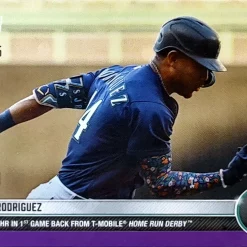 Cheapest 🎁 MLB Topps Now 2022 Julio Rodriguez Trading Card #599 [08/25, Purple Parallel] 🤩
