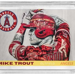 Flash Sale 🧨 MLB Topps Project70 ⚾ Baseball 1955 Mike Trout Exclusive Trading Card [#159, By Lauren Taylor] 😉