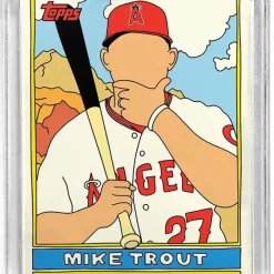 Buy 👍 MLB Topps Project70 ⚾ Baseball 1976 Mike Trout Exclusive Trading Card [#27, By Fucci] ✔️