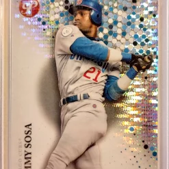 Cheap 💯 MLB 2022 Topps Pristine Sammy Sosa Trading Card #100 [Blue Encased] 🛒
