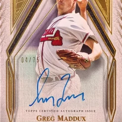 Wholesale ✨ MLB Topps Tier One Greg Madddux Trading Card TIA-GM [Signed, 4/75] 🔔