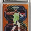 Best Pirce 🔥 NBA 2021-22 Panini Prizm Karl-Anthony Towns Orange Wave 10/60 Trading Card #157 [CSG 9] 😉