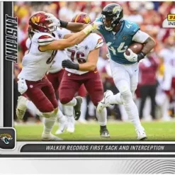 Best Sale 😍 NFL Jacksonville Jaguars 2022 Instant Football Travon Walker Trading Card #5 [Rookie Card, Records First Sack & Interception] (Pre-Order ships January) 🥰