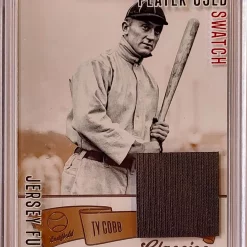 Discount 🔥 Jersey Fusion 2021 All Sports Edition Ty Cobb Trading Card JF-TCSJ [Worn/Owned Smoking Jacket] 🧨