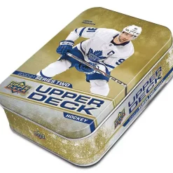 Top 10 😀 NHL Upper Deck 2020-21 Series 2 Hockey Trading Card Collector Tin [10 Packs] 👍