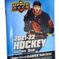 Best Sale 🔔 NHL Upper Deck 2021-22 Series One Hockey Trading Card VALUE Pack [26 Cards] 😉