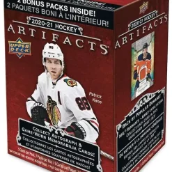 Cheapest 🎉 NHL Upper Deck 2020-21 Artifacts Hockey Trading Card BLASTER Box [5 Packs + 2 Bonus Packs!] ✨